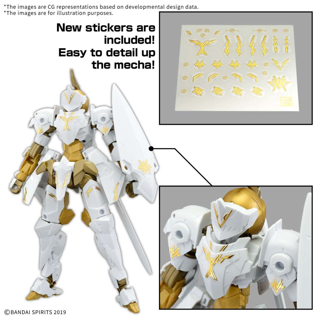 BANDAI - 30mm exm-a9rk Spinatio Royal Knight Type 1/144  #68