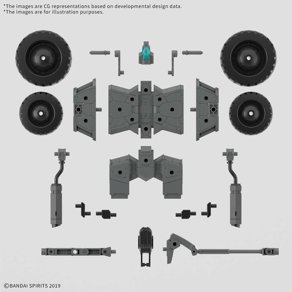 BANDAI - 30mm Ex Arm Vehicle Wheel Mobile 1/144  #EV-20