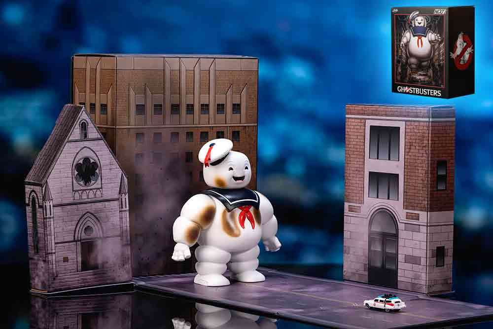 JADA TOYS - Ghostbusters ecto-1 stay puft diorama nano scene
