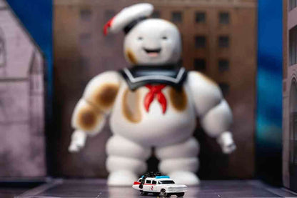 JADA TOYS - Ghostbusters ecto-1 stay puft diorama nano scene