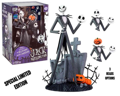 ABYSTYLE STUDIO - The Nightmare Before Christmas Jack Scary Smiling Face Super Figure Collection 1/10 Pvc Statue