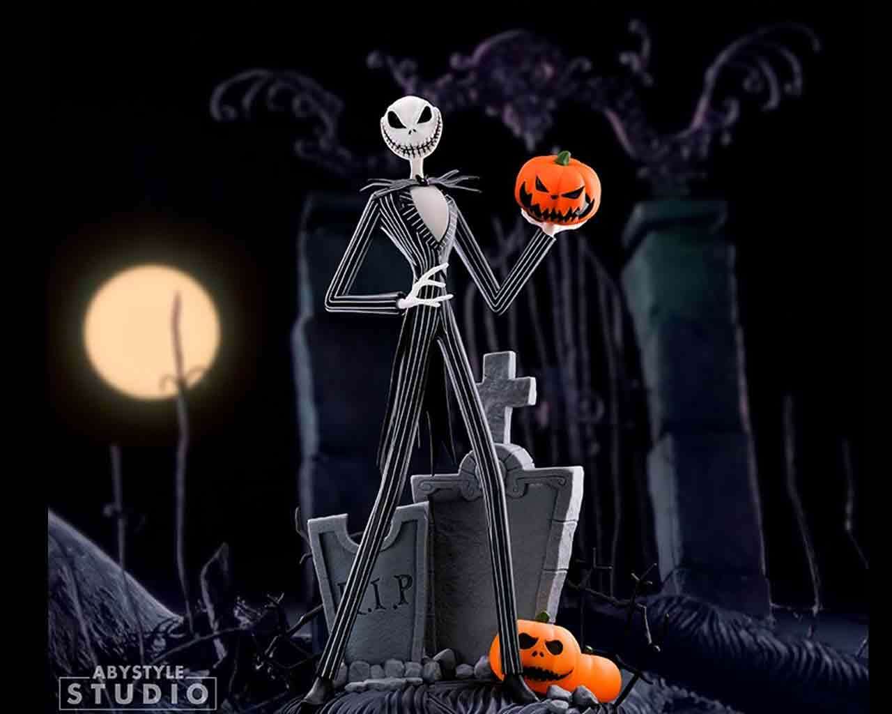 ABYSTYLE STUDIO - The Nightmare Before Christmas Jack Scary Smiling Face Super Figure Collection 1/10 Pvc Statue