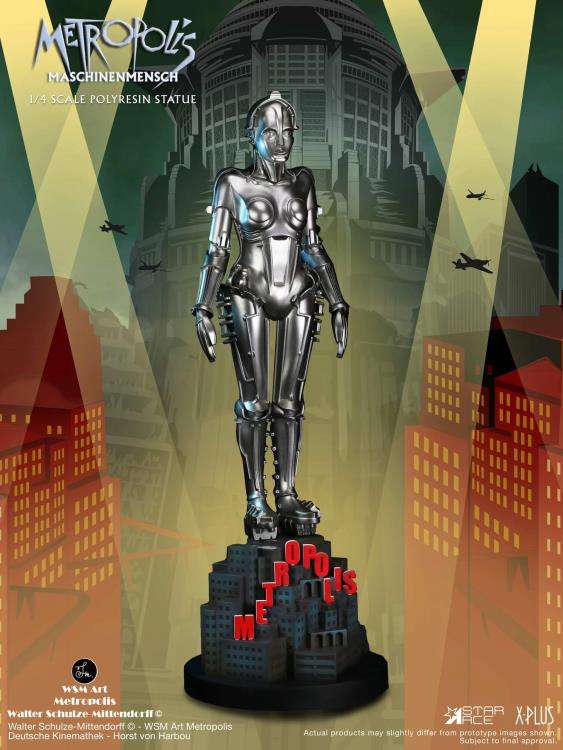 STAR ACE - Metropolis Naschinenmensch Silver 1/4 Resin Statue