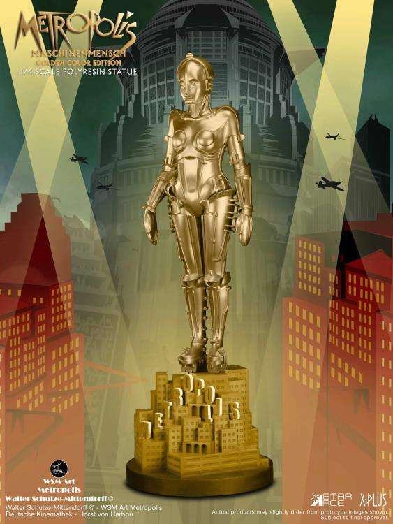 STAR ACE - Metropolis Maschinenmensch Gold 1/4 Resin Statue