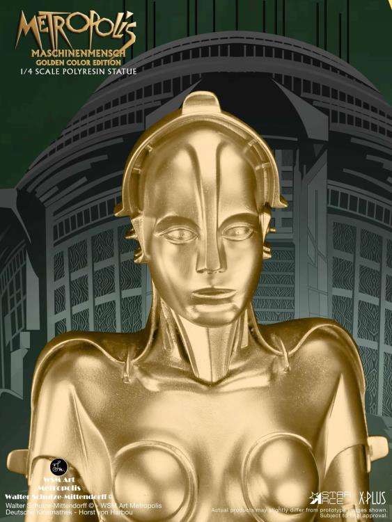 STAR ACE - Metropolis Maschinenmensch Gold 1/4 Resin Statue