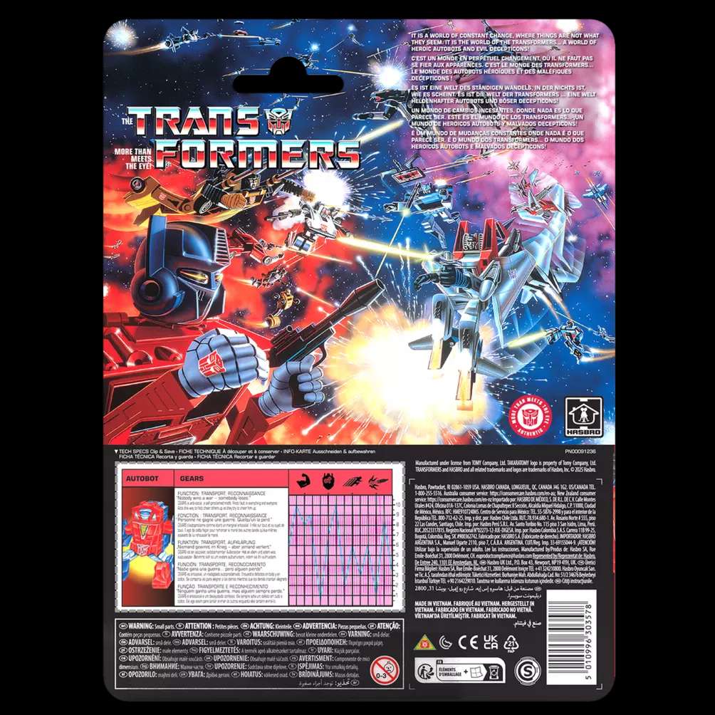 HASBRO - Transformers Retro G1 Autobot Gears