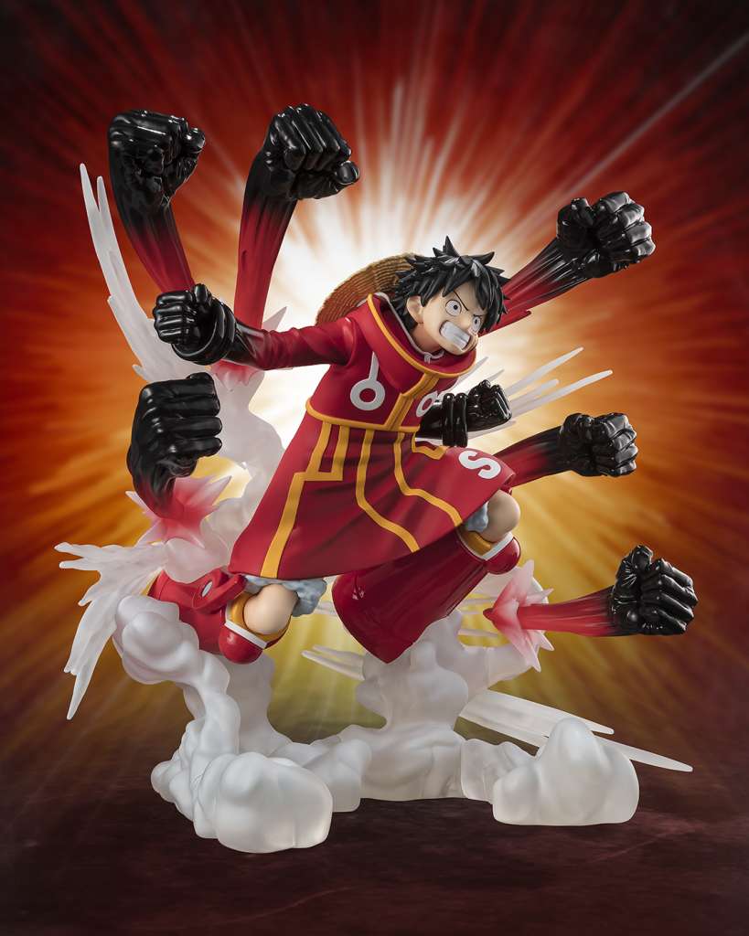 BANDAI TAMASHII - One Piece Monkey D. Luffy Gum-Gum Hawk Gatling Extra Batt Figuarts Zero