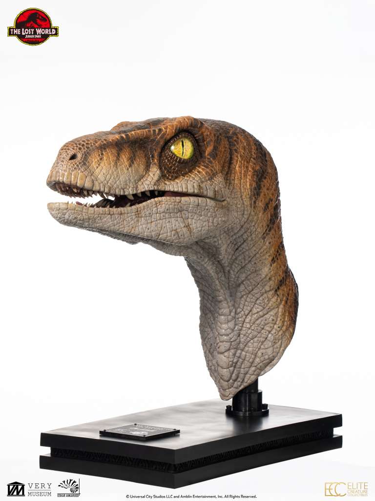 ECC - Jurassic Park The Lost World Male Velociraptor Lifesize Bust