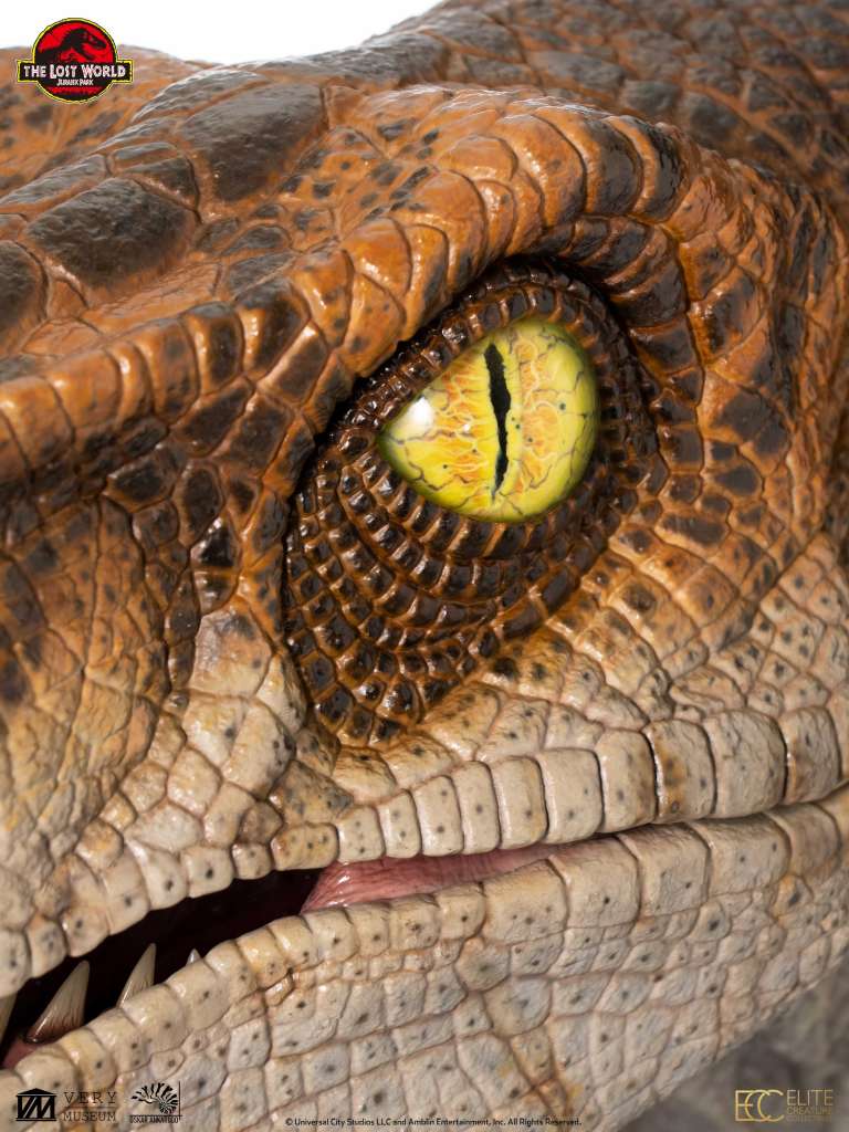 ECC - Jurassic Park The Lost World Male Velociraptor Lifesize Bust
