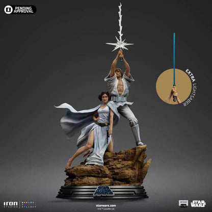 IRON STUDIOS  - Star wars luke and leia dlx 1/10 statue