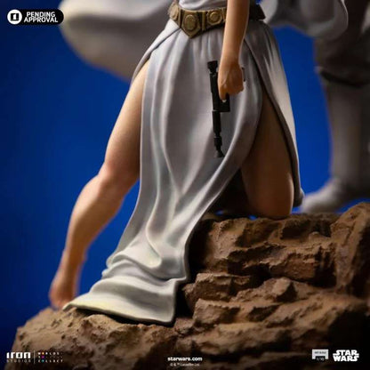 IRON STUDIOS  - Star wars luke and leia dlx 1/10 statue