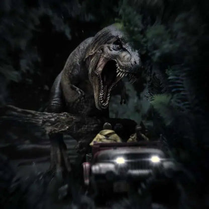 IRON STUDIOS - Jurassic Park Demi Art T-rex Attacks 1/20 Statue