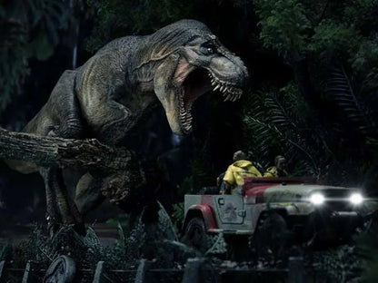 IRON STUDIOS - Jurassic Park Demi Art T-rex Attacks 1/20 Statue