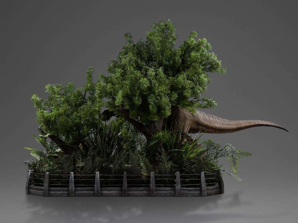 IRON STUDIOS - Jurassic Park Demi Art T-Rex Attacks