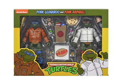 NECA - Tmnt Cartoon Punk Leo & Punk Raph 2pack Af