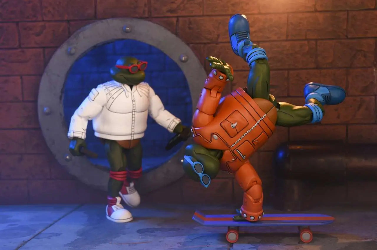 NECA - Tmnt Cartoon Punk Leo & Punk Raph 2pack Af