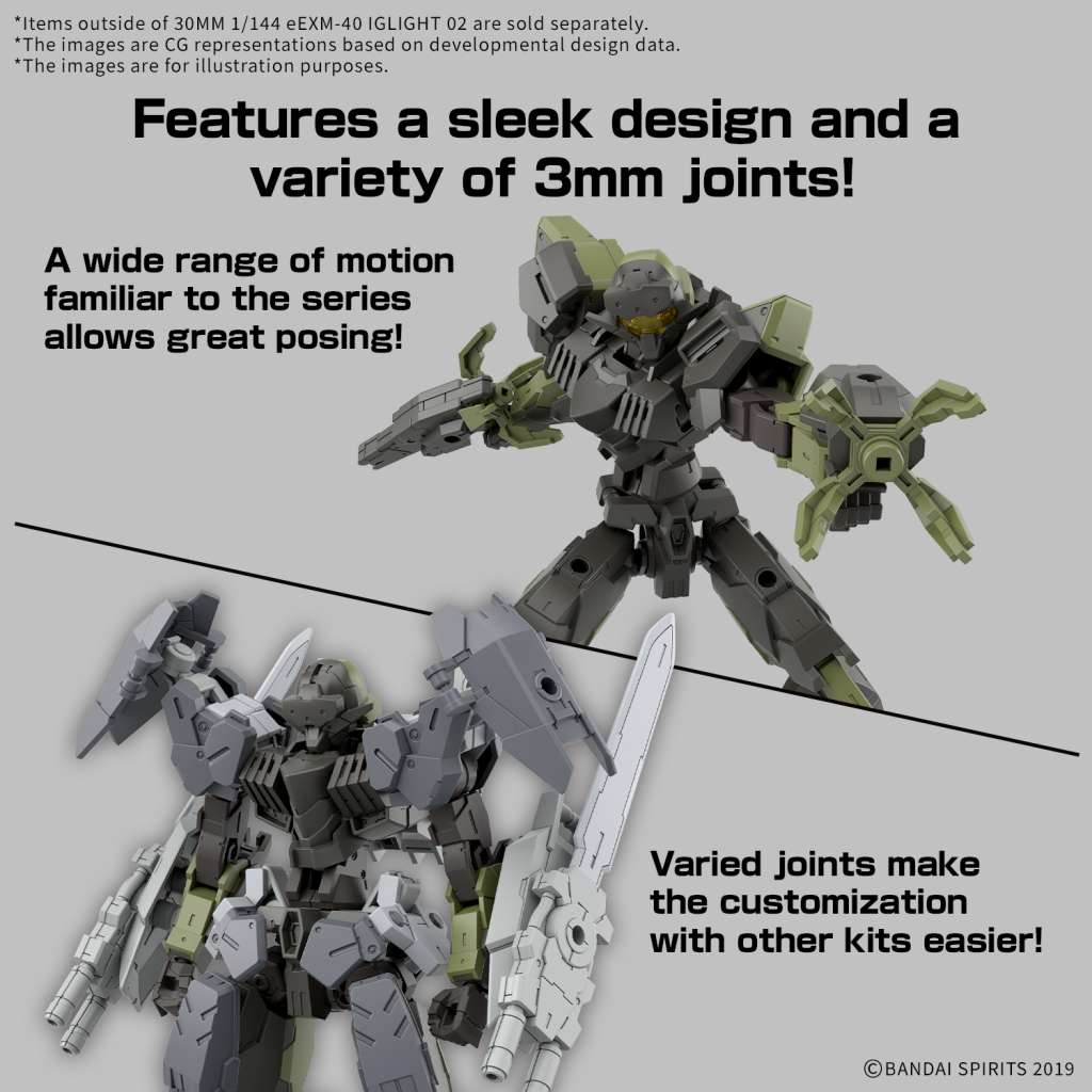 BANDAI - 30mm eexm-40 iglight 01 1/144  #71