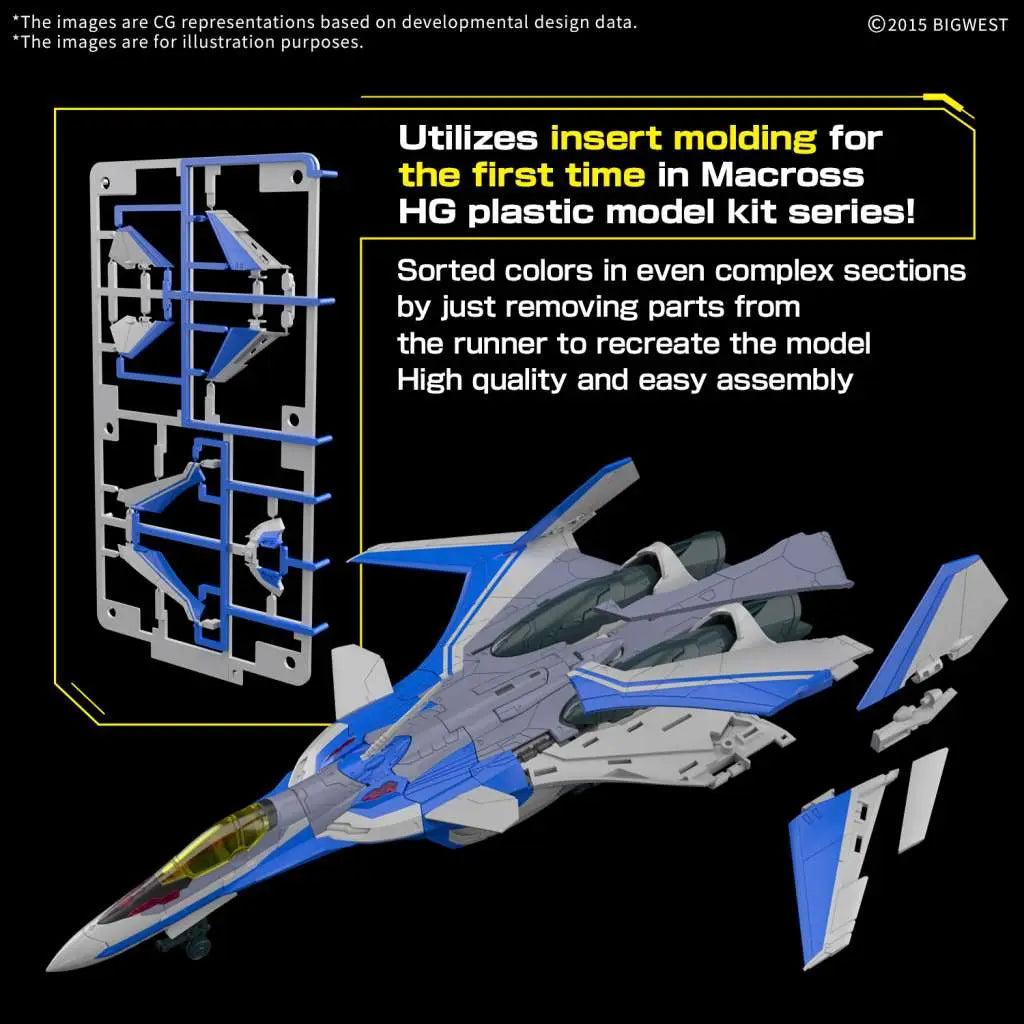 BANDAI MODEL KIT - MACROSS - hg vf-31j siegfried hayate immelmann use 1/100