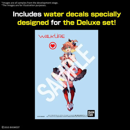 BANDAI - hg vf-31j siegfried hayate immelmann use deluxe set 1/100