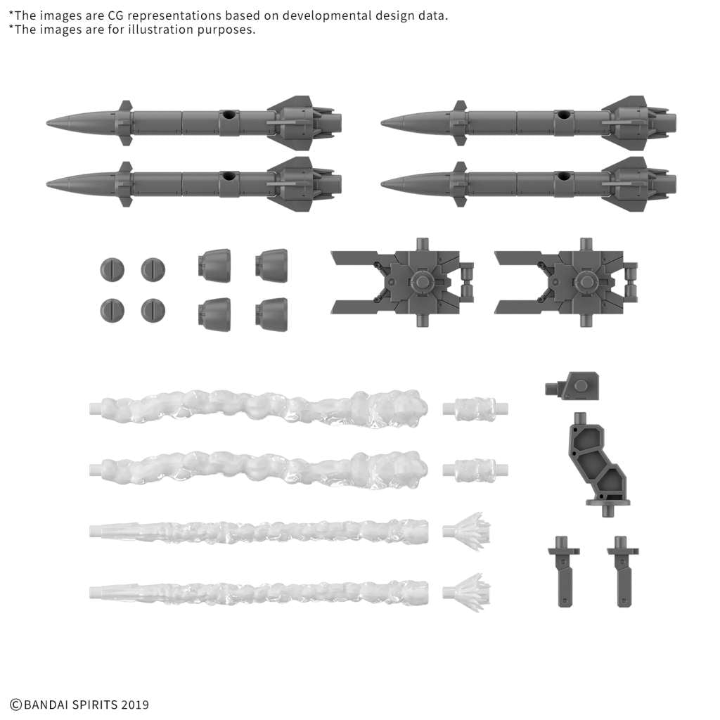 BANDAI - 30mm 1/144 Option Parts Set 21 Multi Missile 1