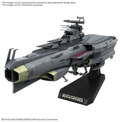 BANDAI - Yamato 3199 Efcf Hyuga Class Battlecarrier Dcv-01 Hyuga 1/1000