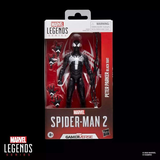 HASBRO - Marvel Legends Gamerverse Spider-Man 2 Peter Parker Black Suit Action Figure