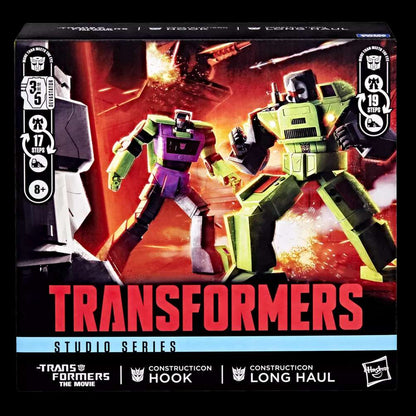HASBRO - Transformers Studio Series Transformers The Movie Constructicons Long Haul And Hook Action Figures