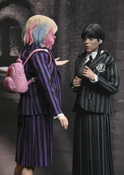NECA - Wednesday Enid & Wednesday Nevrmore Uniform 2pack Clothed Af