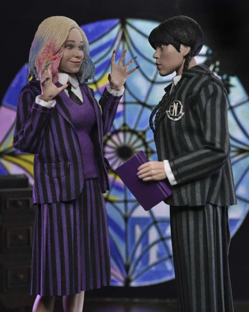 NECA - Wednesday Enid & Wednesday Nevrmore Uniform 2pack Clothed Af