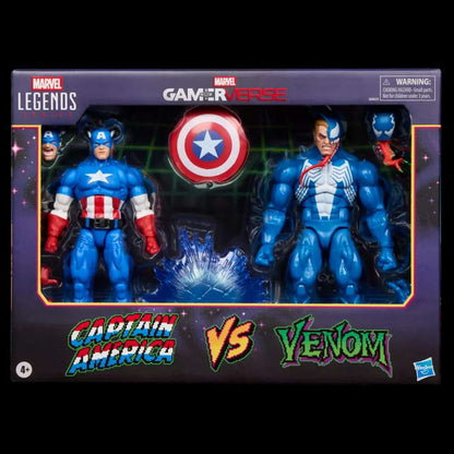 HASBRO - Marvel Legends Gamerverse Captain America Vs Venom Action Figures