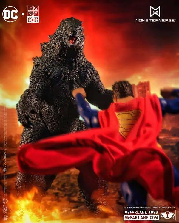 MC FARLANE TOYS - Dc Justice League Monsterverse Superman Vs Godzilla 2pk