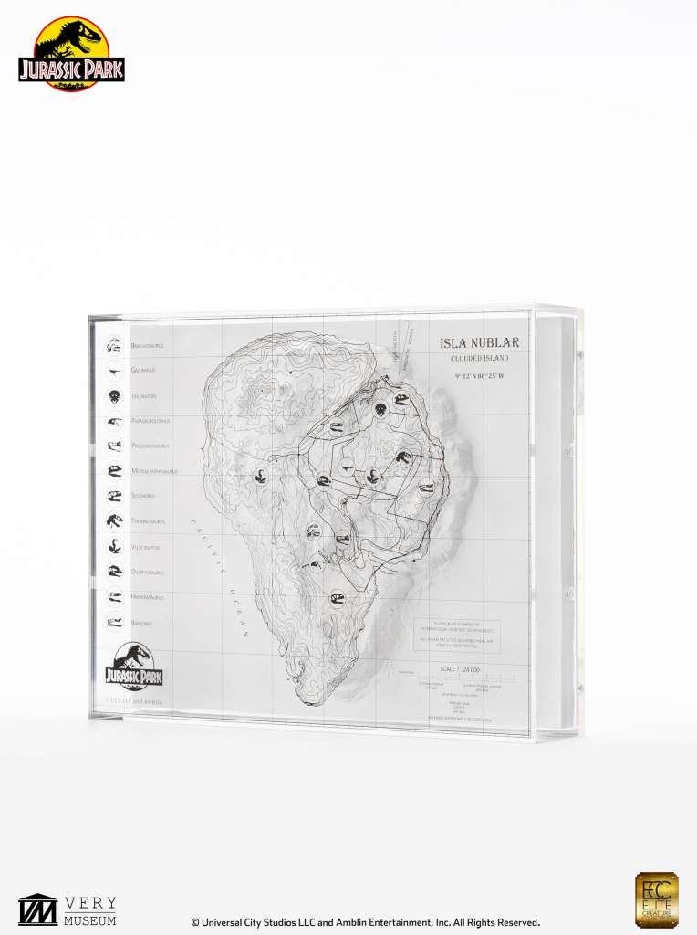 ECC - Jurassic park topographic 3d map isla nublar
