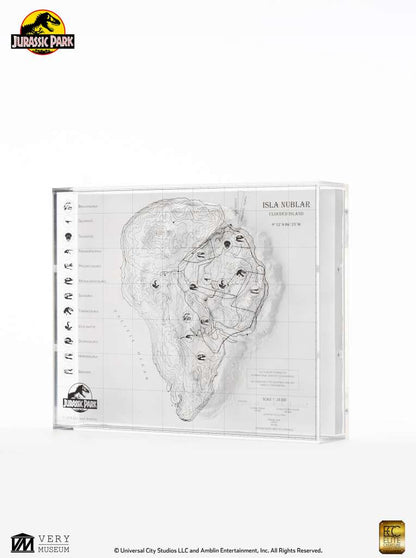 ECC - Jurassic park topographic 3d map isla nublar