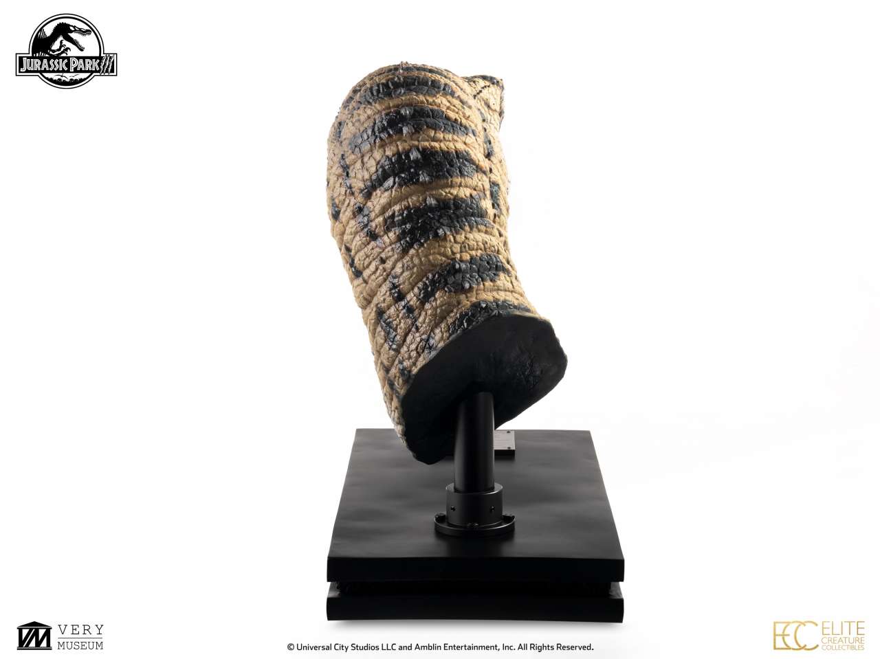 ECC - Jurassic park 3 female velociraptor white queen bust