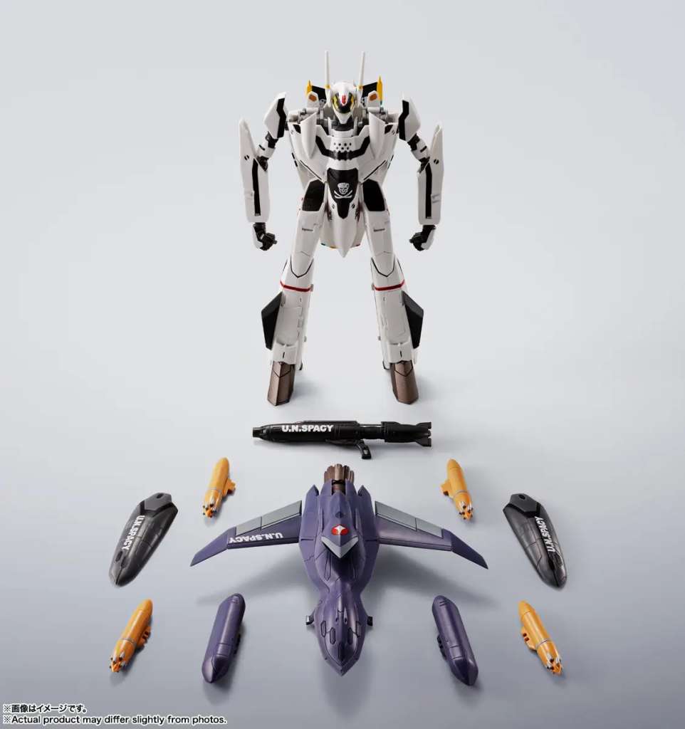 BANDAI - Macross vf-0s Phoenix Roy Focker Use qf-2200d-b Ghost Hi-Metal R
