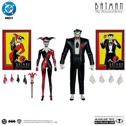 Mc FARLANETOYS - Dc direct batman animated comic harley & joker mad love af 2-pk