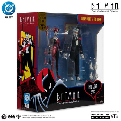 Mc FARLANETOYS - Dc direct batman animated comic harley & joker mad love af 2-pk