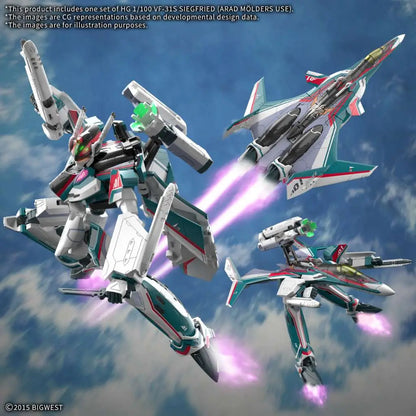 BANDAI MODEL KIT - MACROSS - hg vf-31s siegfried arad molders use 1/100