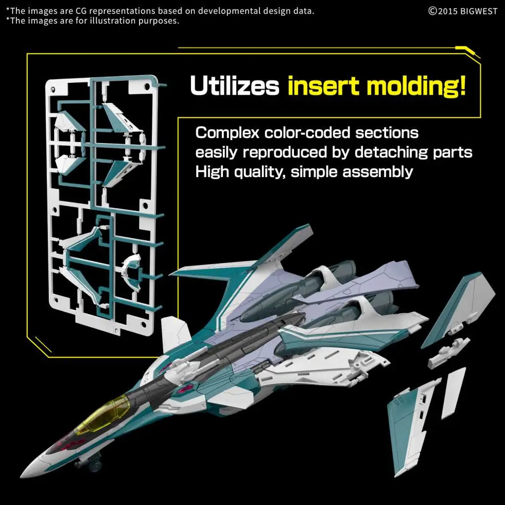 BANDAI MODEL KIT - MACROSS - hg vf-31s siegfried arad molders use 1/100