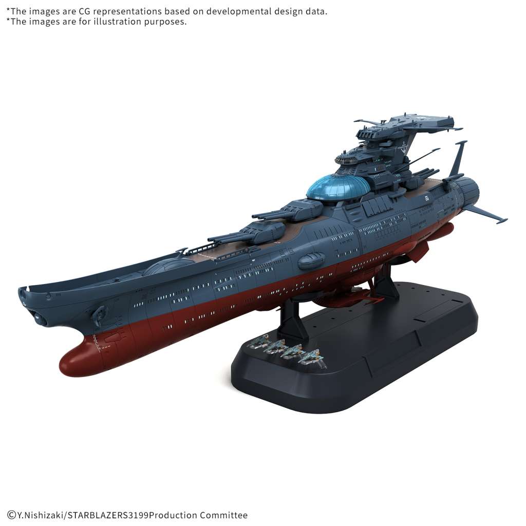 BANDAI - Yamato 3199 Experimental Ship Of Transcendental Dimension bby-03 ginga 1/1000