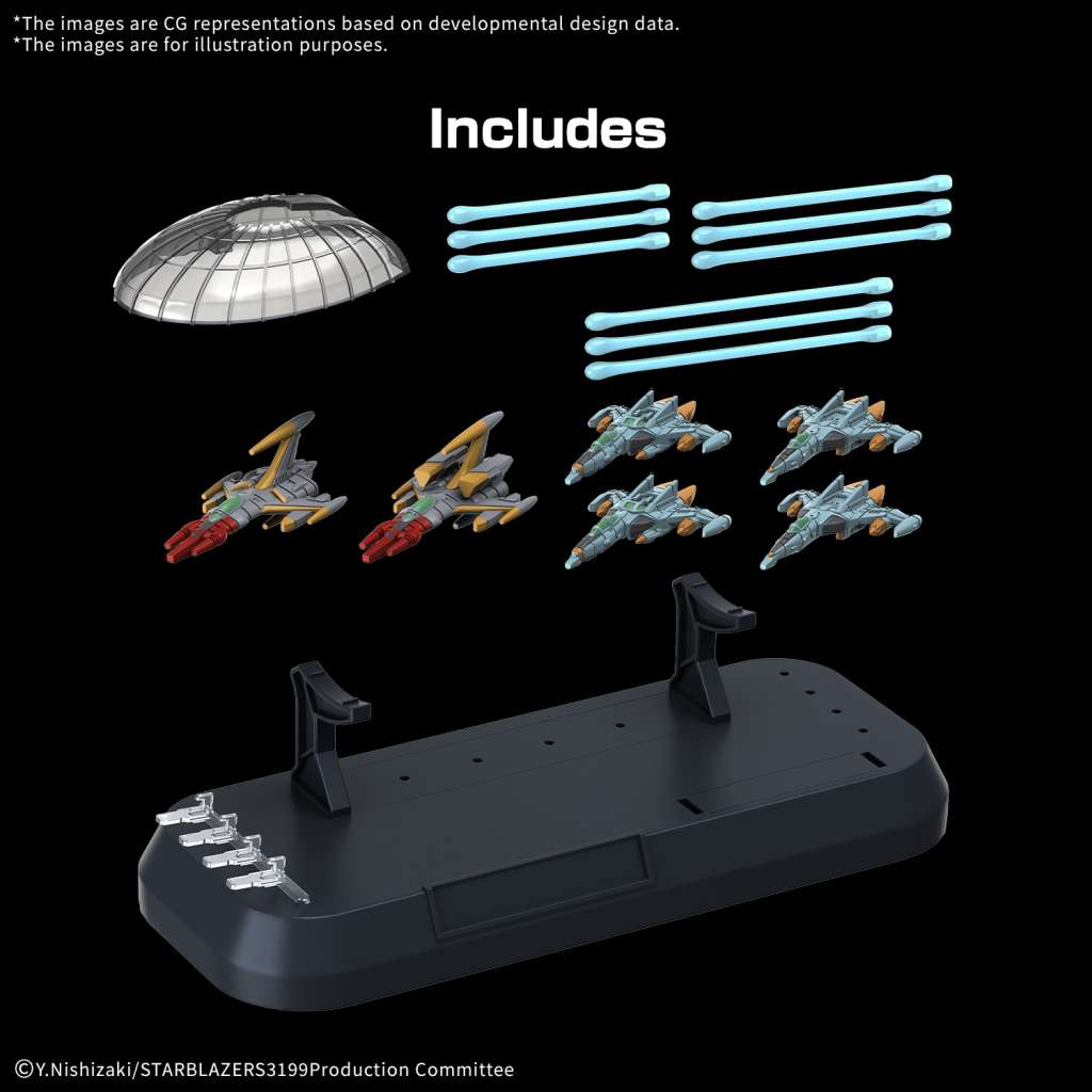 BANDAI - Yamato 3199 Experimental Ship Of Transcendental Dimension bby-03 ginga 1/1000