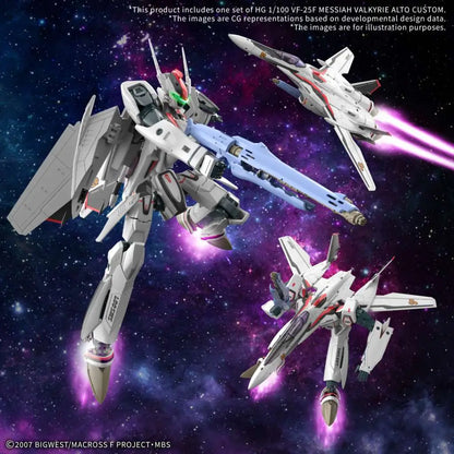 BANDAI - Hg 1/100 Vf-25f Messiah Valkyrie Alto Custom