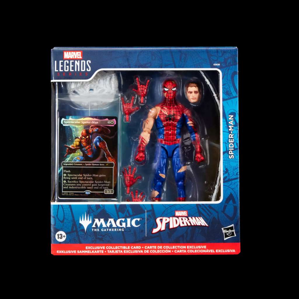HASBRO - Marvel Legends Aagic the gathering Battle-Damaged Spider-Man Action Figure