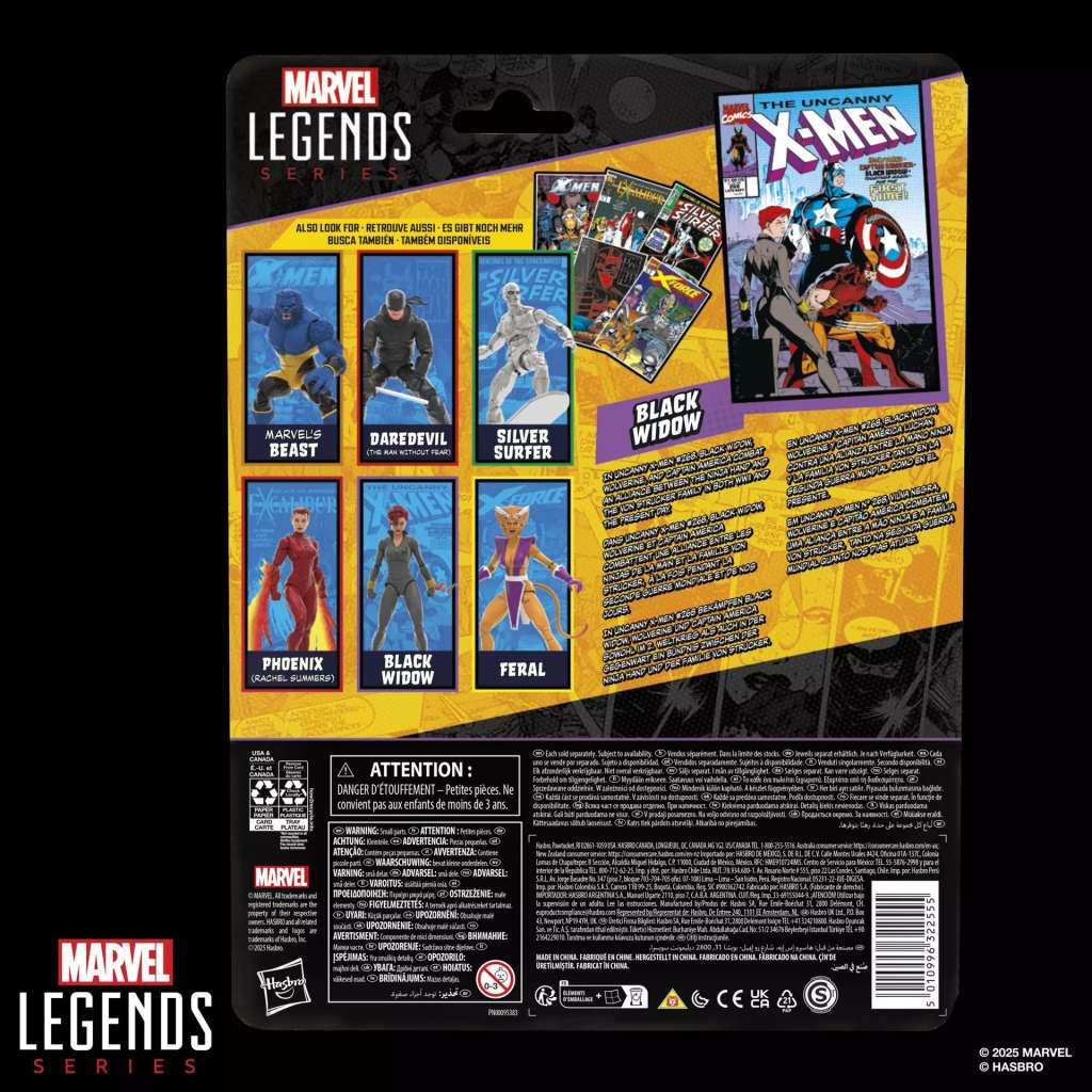 HASBRO - Marvel Legends Mini Comics Black Widow Action Figure