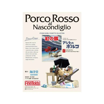 STUDIO GHIBLI - Porco Rosso Porco In His Hideout 1/48 To Paint Model Kit