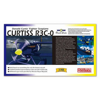 STUDIO GHIBLI - Porco Rosso Curtiss R3c-0 Seaplane + Fig. Curtis 1/48 Model Kit