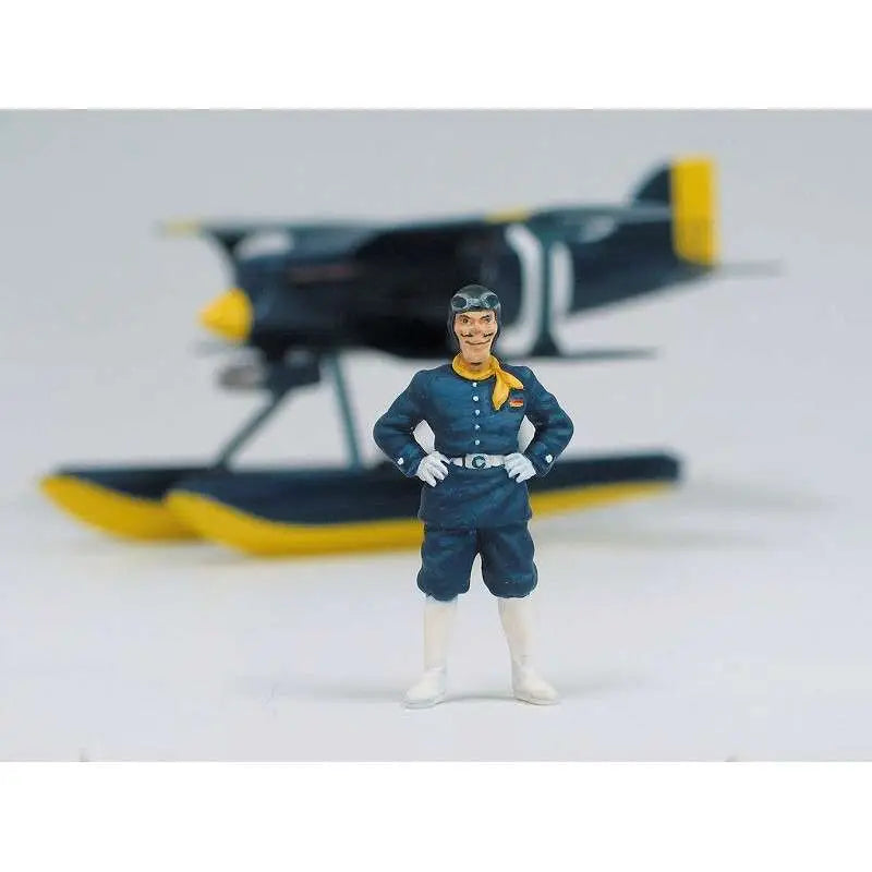 STUDIO GHIBLI - Porco Rosso Curtiss R3c-0 Seaplane + Fig. Curtis 1/48 Model Kit