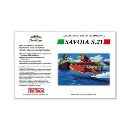 STUDIO GHILBI - Porco Rosso Savoia S.21 Hydravion Prototype 1/72 Model Kit