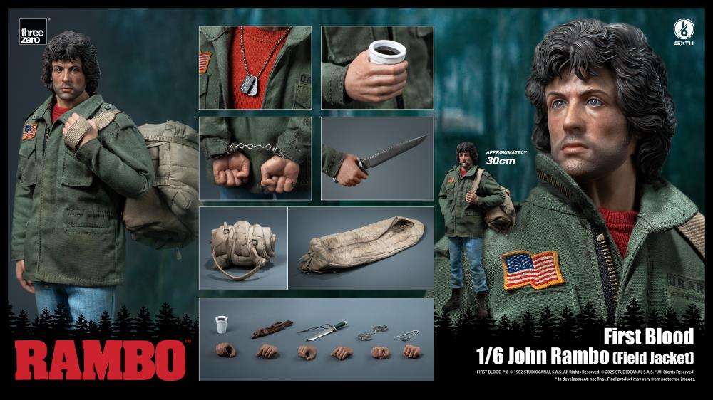 THREEZERO - Rambo First Blood John Rambo Field Jacket 1/6 Figure