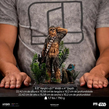 IRON STUDIOS - Star Wars Chewbacca And Tokkat 1/10 Statue